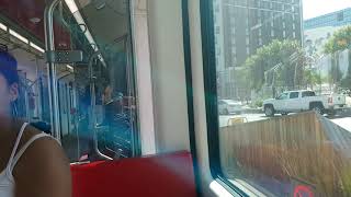 Ctrain LRT from Calgary Zoo Station to City Hall Station in Calgary Alberta [upl. by Hadeehsar724]