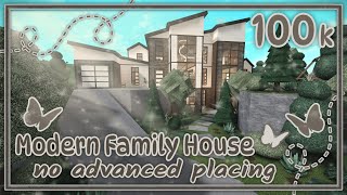 Bloxburg Build  Modern Family House no advanced placing 100k [upl. by Andrien291]