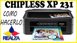 Como instalar chipless en una impresora Epson Expression XP241 231 [upl. by Eugirne935]