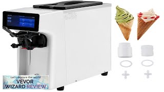 VEVOR Commercial Ice Cream Maker 1020LH Yield 1000W Countertop Soft Serve Machine Review [upl. by Ytteb]