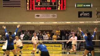 NDSU Volleyball Defeats Fort Wayne 31 [upl. by Lamprey]