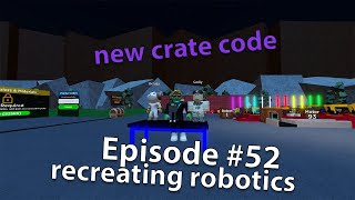 Roblox  Factory Simulator Playthrough  Episode 52  Finally Making some Robots amp New Crate Code [upl. by Ahtivak]