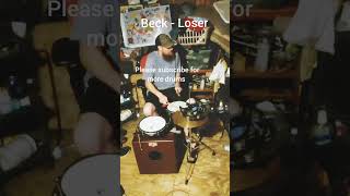 Beck  Loser DRUM COVER shorts youtubeshorts [upl. by Gagne473]