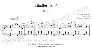 Schubert  Ländler No 4 D 145 [upl. by Geoffrey]