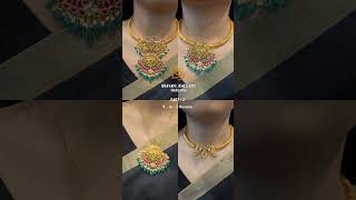 Bhavani jewellers goldjewellery multipurpose necklace choker haram [upl. by Aenitsirhc308]