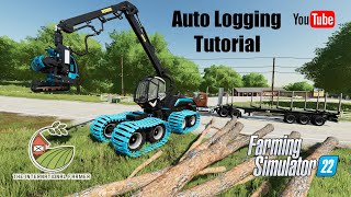 FS22 Autoload forestry logging trailer tutorial Farming Simulator 22 [upl. by Nila300]