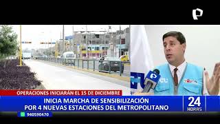 Metropolitano cambiará algunos recorridos por inicio de operaciones de la ampliación norte [upl. by Stockmon17]