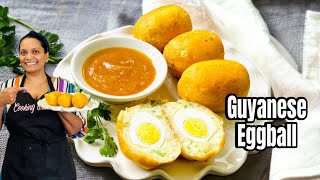 Guyanese Cassava Yucca Eggballs guyaneserecipe viralvideo eggballs streetfood [upl. by Lesya423]