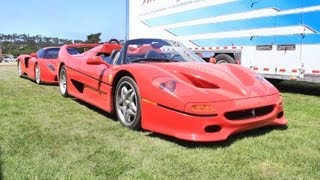 Insanely loud Ferrari F50 Straight Pipes and Ferrari Enzo in California [upl. by Enyaht651]