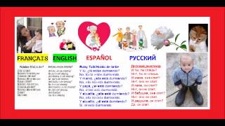 FRANÇAIS ENGLISH ESPAÑOL РУССКИЙ 4 LENGUAS BABY TALK Et toi tu dors [upl. by Eicart]