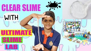 CLEAR SLIME MAKING  Ultimate Slime Lab  Clear Slime Using Ultimate Slime Lab  Slime [upl. by Osmen394]