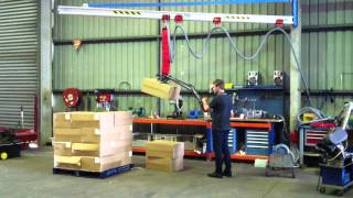 Vacuum lifting for stacking cartons [upl. by Rattray]