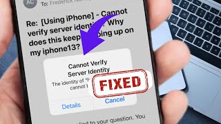 how to fix cannot verify server identity  cannot verify server identity 2023 [upl. by Ahsoj237]