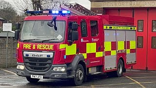 FIRST CATCH  Lancashire Fire amp Rescue Service  Penwortham’s pump turnout [upl. by Charbonneau]