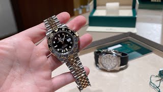 I bought a new Rolex  Buying unboxing amp review NEW GMT Master 2 126713GRNR GUINNESS [upl. by Baiss]