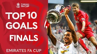 Gerrrrrrardddddddd Lingard De Bruyne  Top 10 FA Cup Final Goals  Emirates FA Cup 202223 [upl. by Aryan]