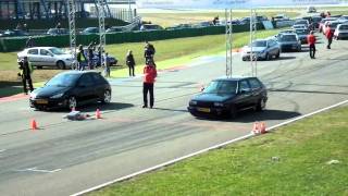 Golf mk2 18t 20v 500hp drag race [upl. by Nor177]