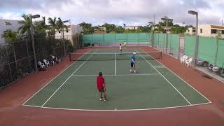 WendellJim vs Arnel BPete L 12162018  Guam tennis [upl. by Durwin]