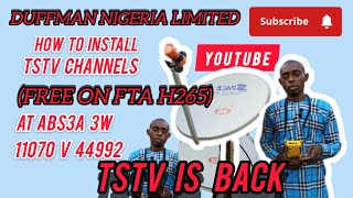 HOW TO INSTALL ABS3A 30W NEW TSTV DishAntennaSetting NigerianFilms89 BTheInstaller [upl. by Enyledam70]