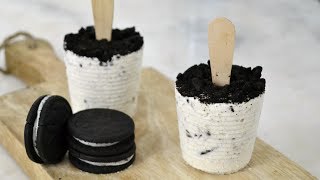 Helados de Oreo caseros super fáciles ¡Cremosos y deliciosos [upl. by Lemahs273]