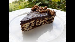 Ëmbëlsirë me Biskota dhe Arra  Nuts and Almond Cake Easy Recipe [upl. by Whiffen]