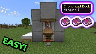 EASIEST WAY TO GET MENDING ENCHANTED BOOKS in Minecraft Bedrock MCPEXboxPSSwitchPC [upl. by Minor]