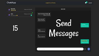 Realtime Chat App  15 Send Messages  React Nodejs and Socketio [upl. by Cleon]