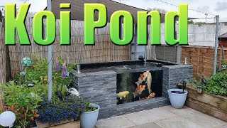 Koi Pond with Window amp Filter System Build  Easy DIY Eazy Pod UV Bakki Shower amp EA Tempest [upl. by Gombach]