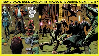 How Did Cad Bane Save Darth Mauls Life During A Bar Fight [upl. by Ahsimek]