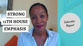 The 11th House In The Birth Chart  Strong Emphasis or Stellium  Subscriber Request [upl. by Flossy857]