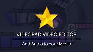 How to Add Audio to Your Movie  VideoPad Video Editing Tutorial [upl. by Hesoj704]