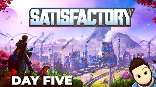 Satisfactory 10 Gameplay  Chill First Playthrough Day 5 [upl. by Bassett]