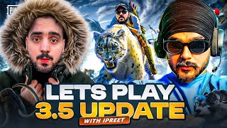 PLAYING NEW BARAF WALI UPDATE 35 WITH IPREET YT PUBG mobile Why jutt live rooms [upl. by Anirahs]