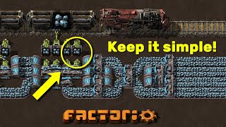 Efficient Train Loading and Unloading  Factorio Beginner Guide  Tutorial [upl. by Sachi616]