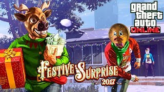 GTA 5 CHRISTMAS UPDATE GTA 5 FESTIVE SURPRISE 2017 DLC UPDATE [upl. by Elleirb207]