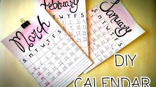 HOW TO MAKE A PERSONALIZED CALENDAR  DIY PROJECTS 2017  DIY CALENDAR  easy and cheap [upl. by Elyac]