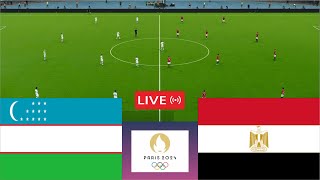 🔴Ozbekiston U23 vs Misr U23 LIVE⚽Paris Olimpiadasi 2024  video oyin simulyatorlari [upl. by Nedrob]