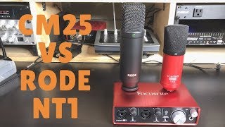 CM 25 vs Rode NT1  Focusrite 2i2  vocals [upl. by Hartley561]