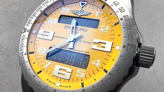 Breitling Emergency II E76325U2I520 Breitling Watch Review [upl. by Seniag494]