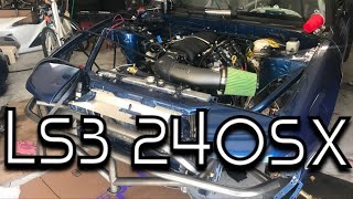 LS3 Swapped 240sx First Start [upl. by Juana]