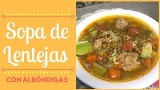 Sopa de lentejas  Cocina de Addy [upl. by Okomot]