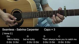 Seamless  Sabrina Carpenter Guitar Tutorial Cover [upl. by Mcgean]