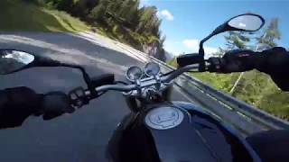 2017 BMW R NineT  Test Ride  Twisty Road in the Alps [upl. by Vierno]