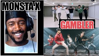 PRO DANCER REACTS TO MONSTA X 몬스타엑스  GAMBLER Dance Practice  GAMBLER Performance Video [upl. by Etterb988]