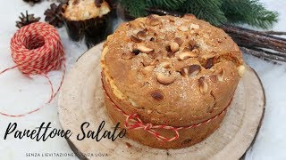 PANETTONE SALATO  Senza lievitazione e Senza uova [upl. by Siraval]