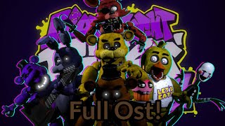 FNF  Vs Fnaf 1 Full Ost Friday Night Funkin Osts With Me [upl. by Analem]