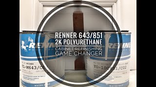 Renner 643851 2k Polyurethane Cabinet Refinishing Game Changer [upl. by Audras]