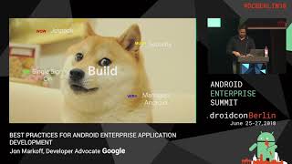 Best Practises for Android Enterprise Application Development [upl. by Acilejna]