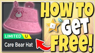 FREE HAT HOW TO GET CARE BEARS HAT FREE UGC roblox [upl. by Eilrebma585]