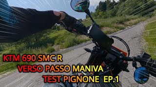 KTM 690 SMC R  VERSO PASSO MANIVA  TEST PIGNONE  KTM LC4 FULL LEOVINCE RAW SOUND  EP 1 [upl. by Florie]